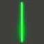 Placeholder: Photorealistic lightsaber with green glow