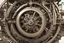 Placeholder: Looking down into a complicated large, victorian, organic, steampunk mechanical engine, with cogs, highly polished metal