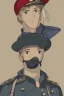 Placeholder: German male soldier, grey uniform, Blond hair, portrait