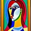 Placeholder: portrait of a woman picasso style