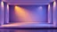 Placeholder: empty modern stage with gray dark yellow blueish violet theme 3d recursive fractal background