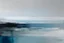 Placeholder: Minimalist Abstract painting of a seascape
