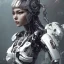 Placeholder: portrait,hitomi tanaka robot, wearing argentina, post-apocalyptic in a football stadium, realistic, intriacte detail, sci-fi fantasy style, volumetric lighting, particales,highly detailed,cinamatic, deep colours,8k