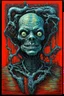 Placeholder: the corrosive effect of stupidity; in the style of Giger and Hundertwasser