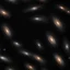 Placeholder: Triplet of galaxies on black background