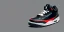 Placeholder: Jordan 3 sneaker in the space volumetric lighting