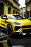 Placeholder: a lamborghini urus black and yellow