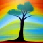 Placeholder: landscape tree painting abstract