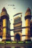 Placeholder: Modern futuristic Mumbai gateway of India