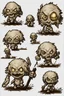 Placeholder: “Create a sprite sheet of 9 to 12 different sprites in a consistent grid We will use these sprites to make a GIF animation The sprites should be showing a Undead moving in Pixel style Each sprite has to be different from the one before him And make sure the sprite sheet is consistent and reliable You have to generate 4 different images; each one depicting a totally unique sprite sheet