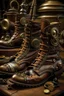 Placeholder: steampunk, shoes, battle