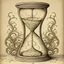 Placeholder: hourglass drawn in medieval style