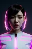 Placeholder: portrait, Asian cyborg woman, ghost in the shell style :: symmetry photography, cyberpunk, pink hair, makeup, long line eye, light iris, :: black samurai armor, japanese traditional pattern, wires and circuits, pink, white, black :: cinematic, Ultra realistic, dark scene, soft color, highly detailed, unreal engine 5, RTX, ultra detail, 3d, finely drawn, high definition.