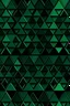 Placeholder: geometric shapes : dark green to black triangular pattern on black background, vector format, bold lines