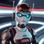 Placeholder: a retro-futuristic android, space age, dystopia, stylised, digital art, 3d render