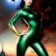 Placeholder: fullbody portrait 'beautiful booty Sexy Busty CatWoman',wearing skintight transparent suit,crystal clear green eyes,painting by gaston bussiere, greg rutkowski, yoji shinkawa, yoshitaka amano, tsutomu nihei, donato giancola, tim hildebrandt, oil on canvas, cinematic composition, extreme detail,fit full head inside picture,32k