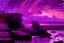 Placeholder: purple sky, rocks, cliffs, sci-fi, pieter franciscus dierckx impressionism paintings