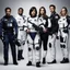 Placeholder: the criminal minds FBI team, in spacesuit