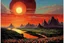 Placeholder: Beautiful epic sunset, logan's run 1976 movie influence, cosmic, people, rocks, holiday influence, river, flowers, very epic and philosophic, otto pippel impressionism paintings