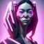 Placeholder: Portrait, Front avatar image, rabbit mask, cyberpunk Asian woman, black pink color, highly detailed, concept art, smooth, unreal engine 5, god rays, ray tracing, RTX, lumen lighting, ultra detail, volumetric lighting, 3d, finely drawn, high definition, high resolution.