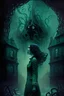 Placeholder: woman in Lovecraft world