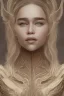 Placeholder: Perfect Emilia clarke face, wearing viking, fullbody, intricate, highly detailed face, highly realistic, fog, fire, particles