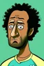 Placeholder: Mido Egyptian footballer ,cartoon 2d