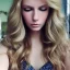 Placeholder: 24 years old, Aquarius women named Kathryn Elizabeth Bernath - light brown-blonde hair, long wavy hair, sparkling blue eyes, almond eyes, intense gaze, medium warm skin tone, defined cheek bones, full eyebrows, tall, slender, feminine. Unique, Smart, Wise, sexy, seductive, artistic, psychic, one of a kind, goddess,