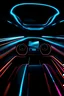 Placeholder: neon futuristic car dashboard light trail