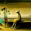 Placeholder: girl sitting on a bench. Yves Tanguy