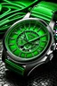 Placeholder: generate image of green face watch companies which seem real for blog