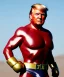 Placeholder: Donald trump fighter wrestling, naked torso, color breeches, suspenders, retro style, 80s, hot ambient, photo studio, red, gold, vibrant color, gradient, highly detailed, art stations, concept art, smooth, unreal engine 5, god rays, ray tracing, RTX, lumen lighting, ultra detail, volumetric lighting, 3d, finely drawn, high definition, high resolution.