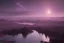 Placeholder: Purple alien sky, rocky river, science fiction landscape