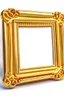 Placeholder: rectangular gold delicate art nouveau picture frame