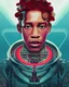 Placeholder: portrait of young thug as a cyborg. intricate abstract. intricate artwork. by tooth wu, wlop, beeple, dan mumford. mulholland drive by david lynch, dune by david lynch, blade runner 2049 by dennis villeneuve, patrick nagel, octane render, trending on artstation, greg rutkowski very coherent symmetrical artwork. cinematic, hyper realism, high detail, octane render, 8 k, iridescent accents