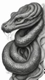Placeholder: G𝙋𝙧𝙤𝙢𝙥𝙩 highly detailed graphite illustration, A surreal snake figure with exaggerated anatomical features, heavily wrinkled skin, and an intense, contemplative expression., thick eyebrows, merge into swirling abstract shapes. Large, expressive hands, one covering the mouth and the other gripping the forehead tensely. Mysterious, introspective, dreamlike, somewhat dark fantasy. #𝙙𝙧𝙚art #prompt
