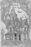 Placeholder: coloring book page Small Haunted Houses