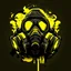 Placeholder: Create an illustrated logo with an underground e sports style gas mask in black and yellow.