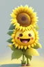 Placeholder: cheery and cute sunflower avatar full body