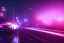 Placeholder: detroit home run down ,cars run down, night time , unity, scriptable render pipeline , lighting , volumetric , global illumination, fog , purple emission , purple tone.