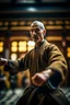 Placeholder: the holy posture of the kung fu master in temple,shot on Hasselblad h6d-400c, zeiss prime lens, bokeh like f/0.8, tilt-shift lens 8k, high detail, smooth render, down-light, unreal engine, prize winning