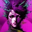 Placeholder: beautiful punk girl, hyper detailed, hyperdetailed, intricately detailed, illustration by <kilian eng> <Yoji Shinkawa>, purple tones,