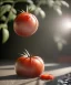 Placeholder: wet tomato, white background, eye level view, long shot, realistic image, smooth, god rays, unreal engine 5, ray tracing, RTX, lumen lighting, ultra detail, volumetric lighting.