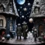 Placeholder: Detailed people, creepy street made of modeling clay, naïve, xix, khsh77, village, stars and planets, splimapys, sun, splops, volumetric light flowers, naïve, Tim Burton, strong texture, 99mm, orero dream, extreme detail, 2.8, Max Ernst, decal, rich moody colors, sparkles, Harry Potter, bokeh, odd