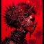 Placeholder: beautiful punk girl, hyper detailed, intricately detailed, illustration by <kilian eng> <Yoji Shinkawa>, darkred tones,