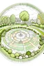 Placeholder: Land scape plan with design circle