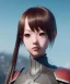 Placeholder: Anime girl cute neck head portrait, warrior costume, village, meditation, 8k quality