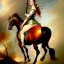 Placeholder: fullbody portrait of beautiful booty busty with big green eyes woman riding a horse by PETER PAUL RUBENS 8k