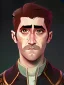 Placeholder: Portrait of a 30 year old strange gay warlock like Jake Gyllenhaal