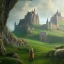 Placeholder: Chronicles of Narnia, Aslan the lion on a hill with castle in background, 8k resolution, high-quality, fine-detail, intricate, digital art, detailed matte, volumetric lighting, illustration, 3D octane render, brian froud, howard lyon, selina french, anna dittmann, annie stokes, lisa parker, greg rutowski,